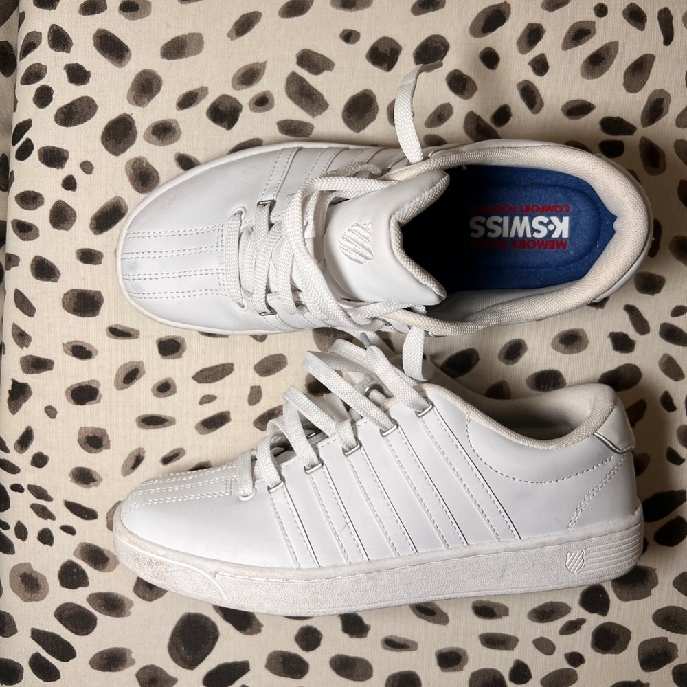 K-Swiss Classic White Leather Sneakers